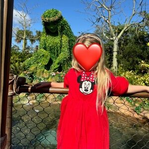 Disney Minnie Mouse Red Kids Dress, worn once and no stains